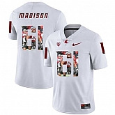 Washington State Cougars 61 Cole Madison WhiteFashion College Football Jersey Dzhi,baseball caps,new era cap wholesale,wholesale hats